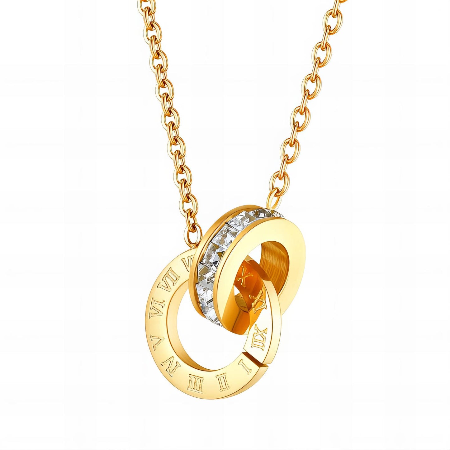 18K Gold plated Interlocking Necklace