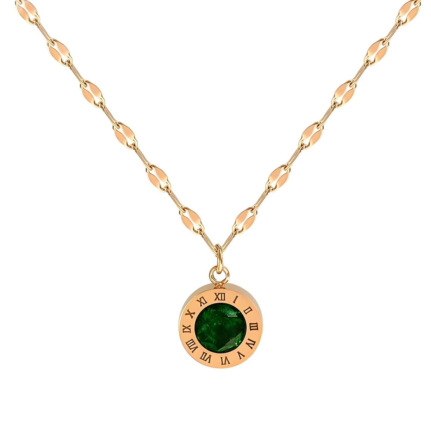 18K Gold plated 'Emerald' CZ Necklace