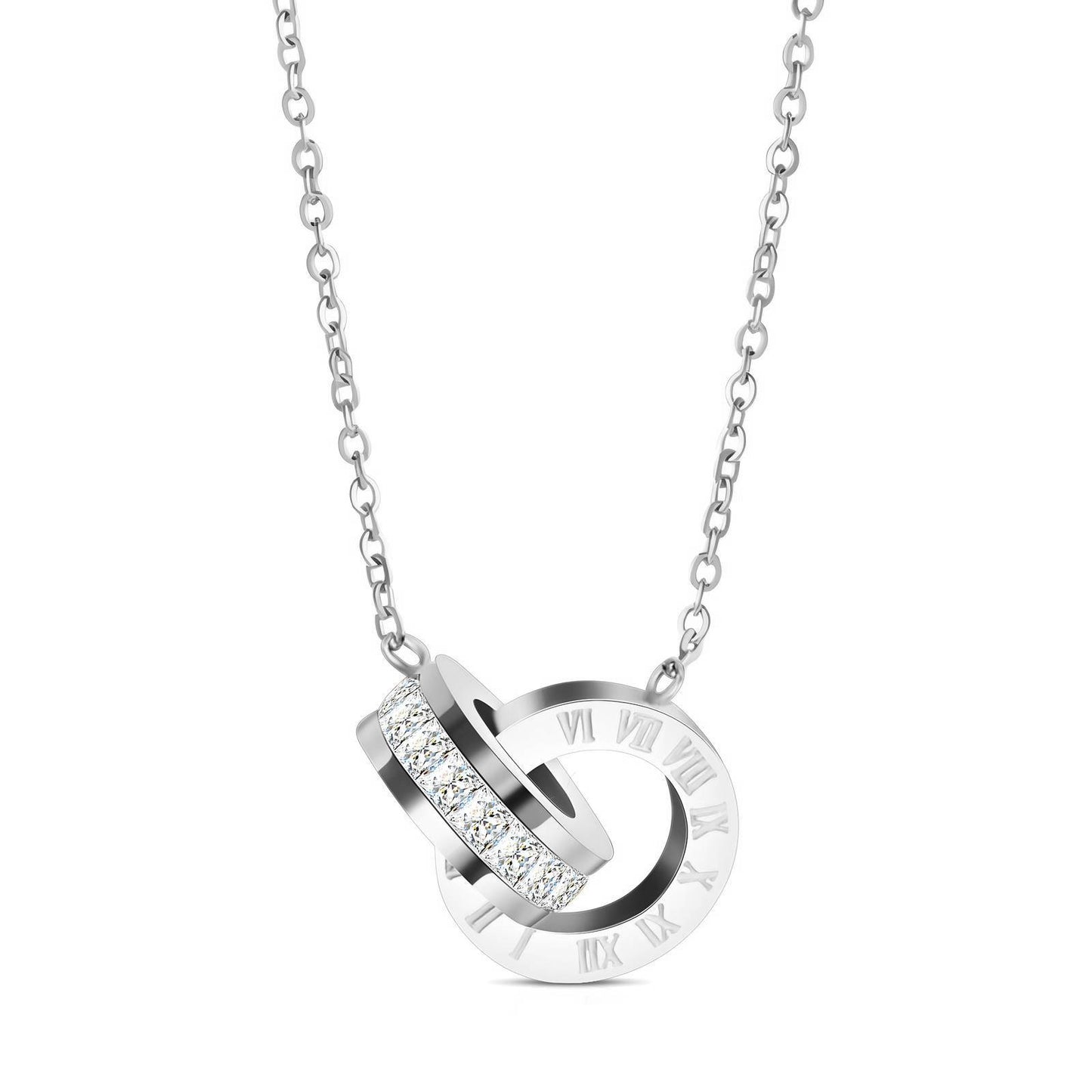Silver Interlocking Necklace