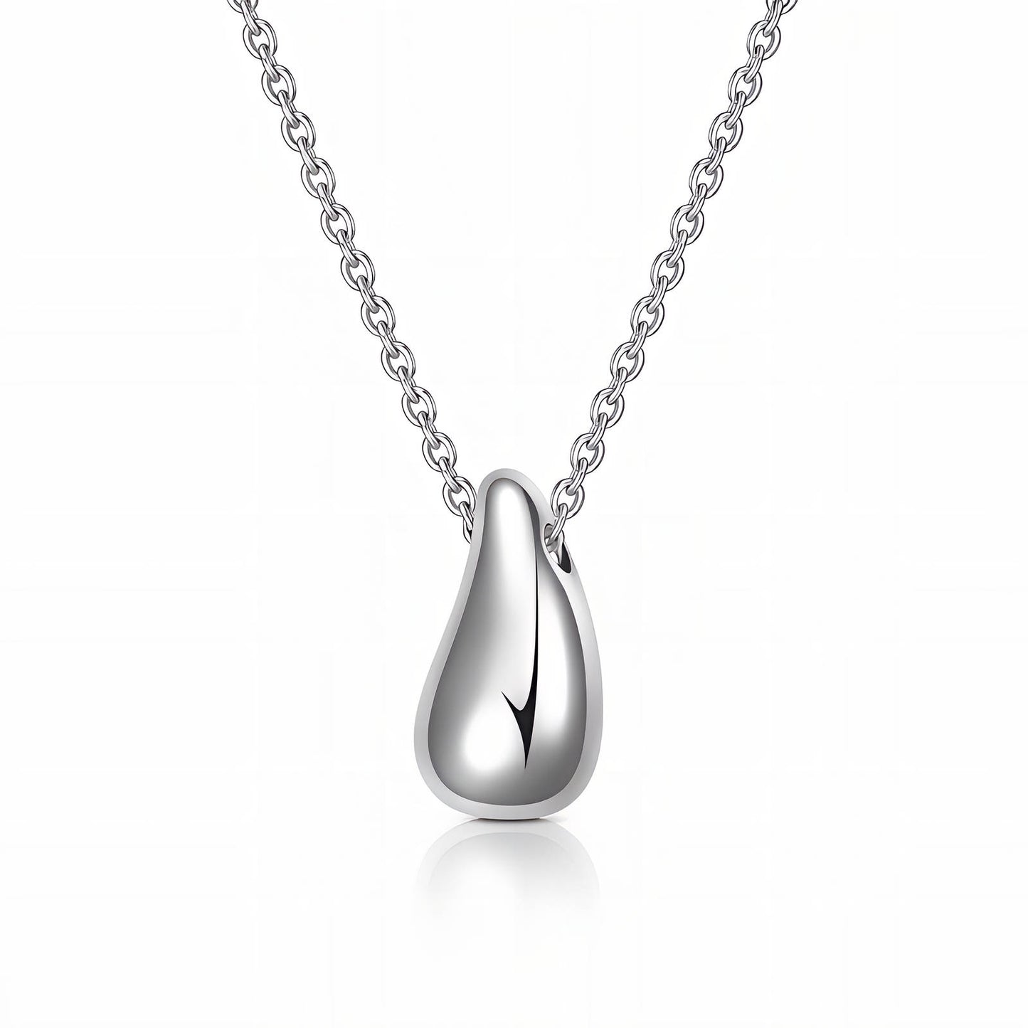 'The Teardrop' Necklace, Stainless Steel