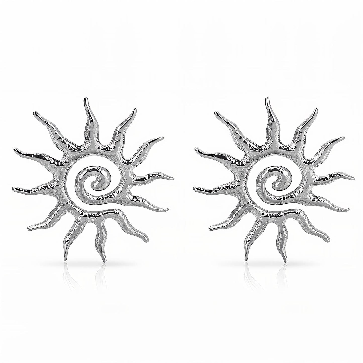 "Sun" stud earrings