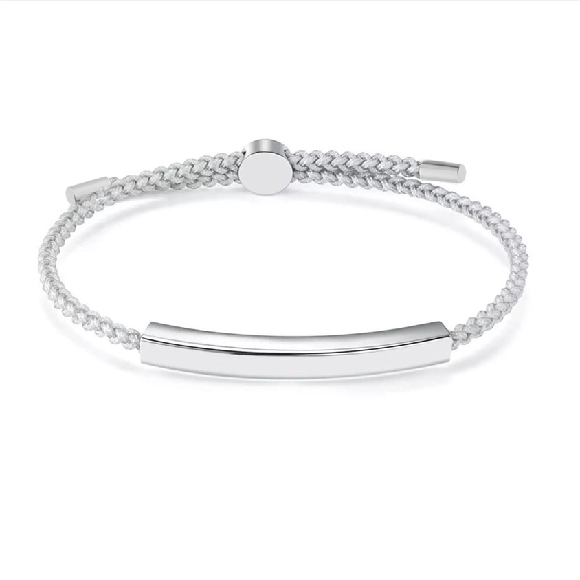 Stainless Steel & Rope Bracelet