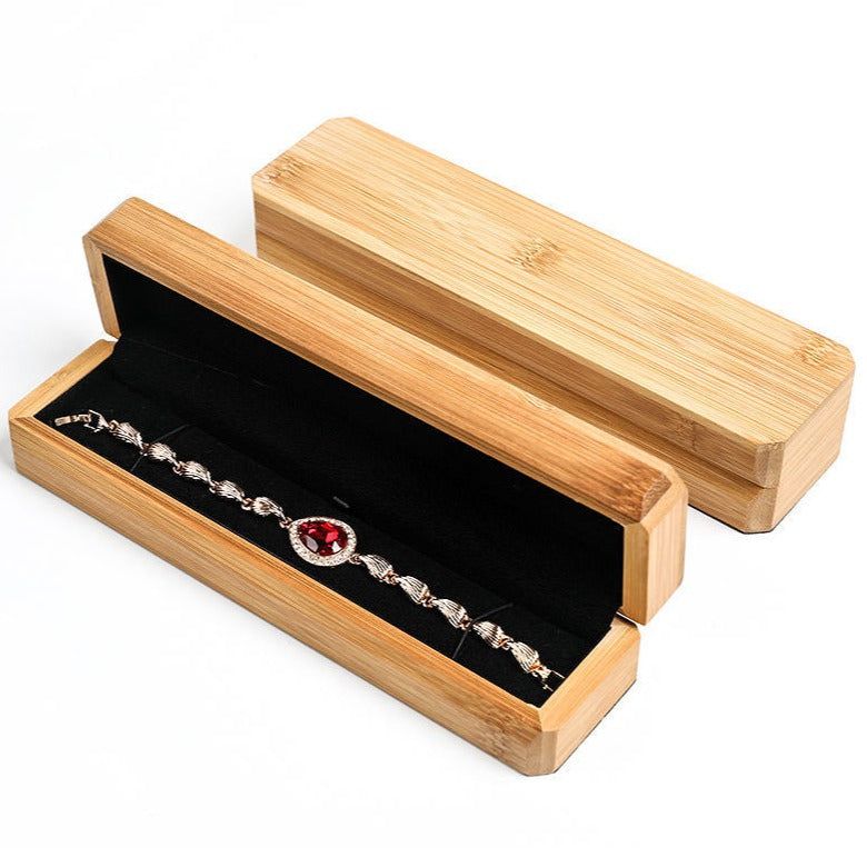 Natural Wooden Necklace / Bracelet Gift Box