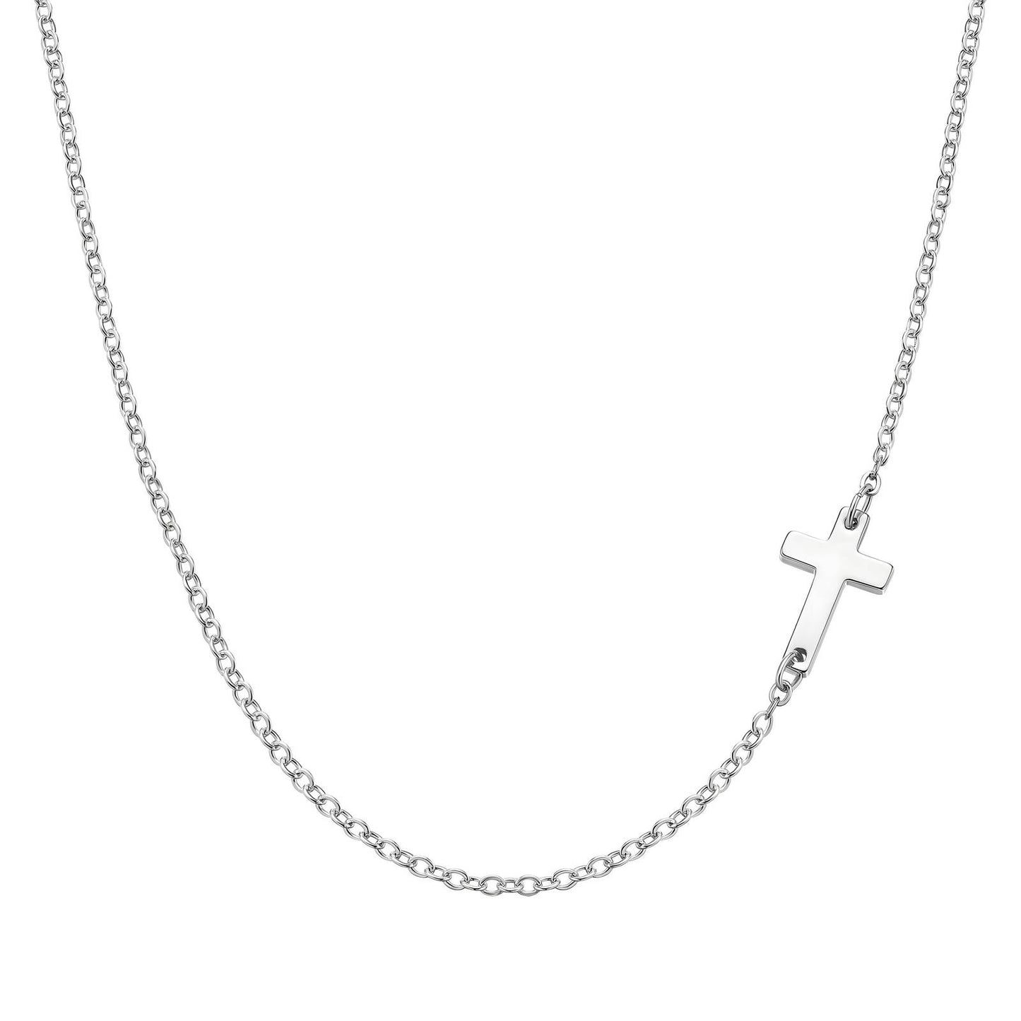 Stainless Steel, Cross Necklace