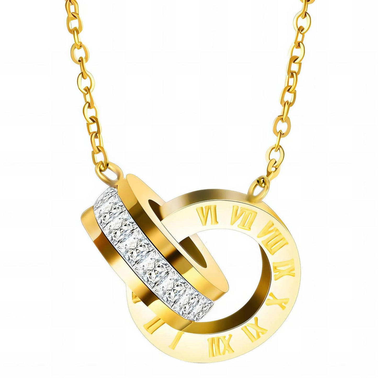 18K Gold plated Interlocking Necklace