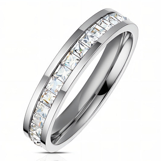 "Sparkle" Ring, Stainless Steel