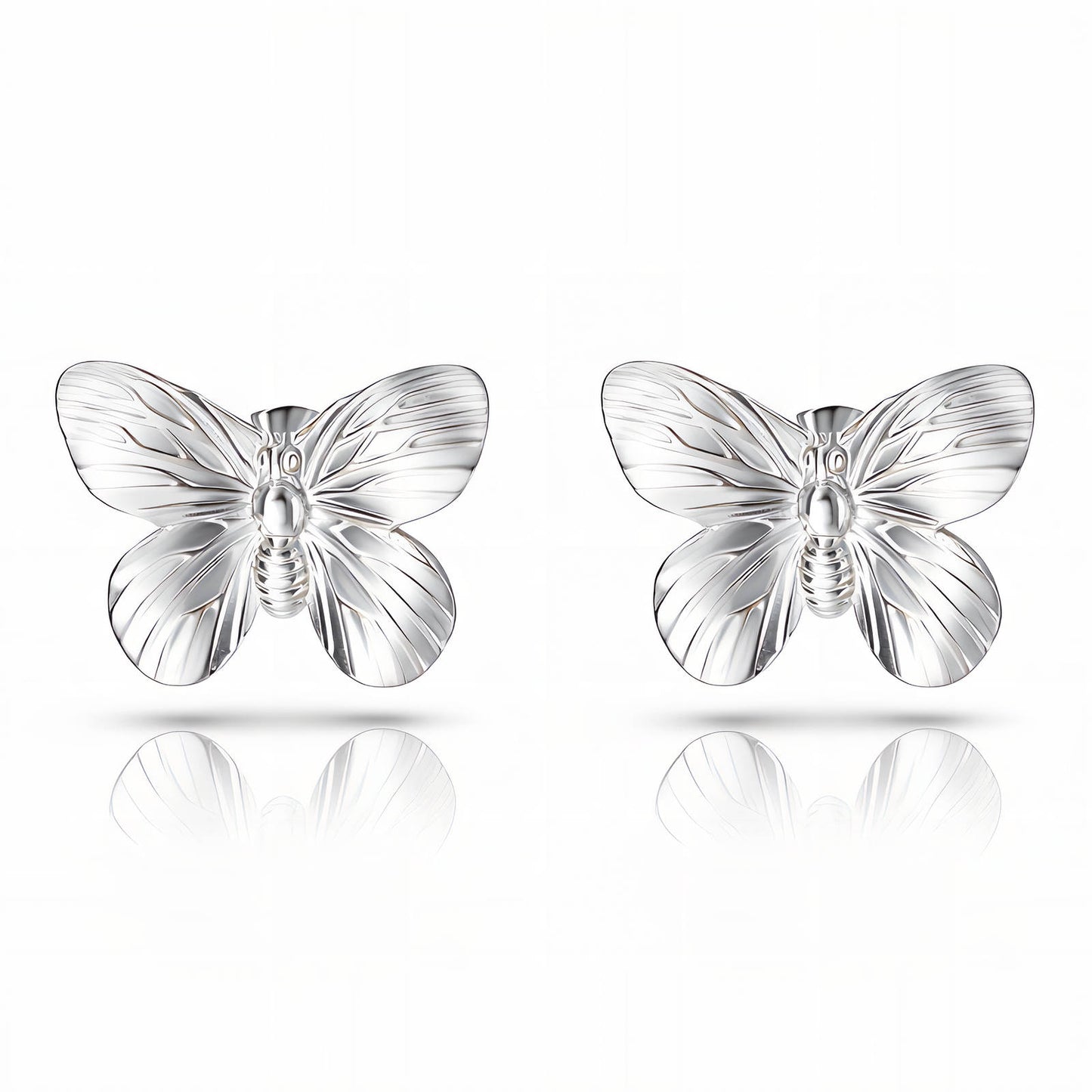 "Butterflies" Earrings, Stainless Steel