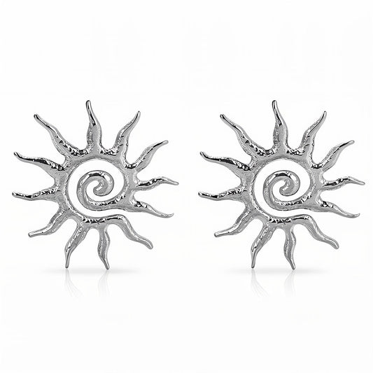 "Sun" stud earrings