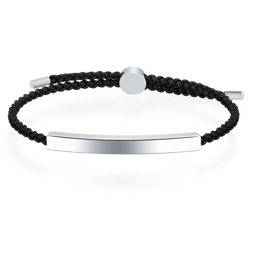 Stainless Steel & Rope Bracelet